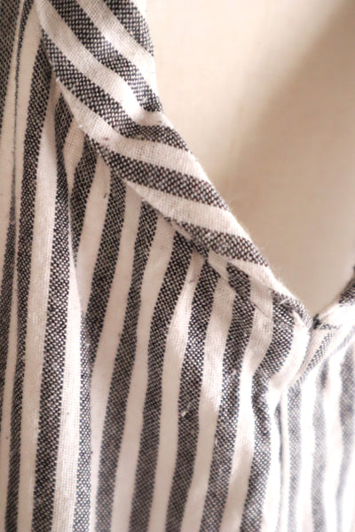 70s Striped Cotton Jumpsuit