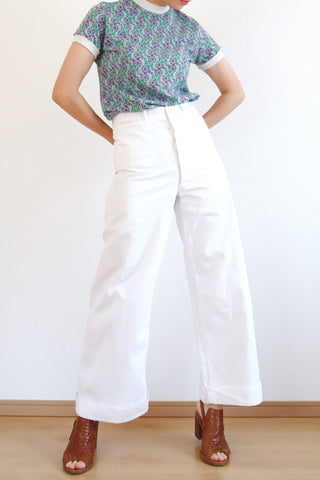 40s USN White Sailor Pants