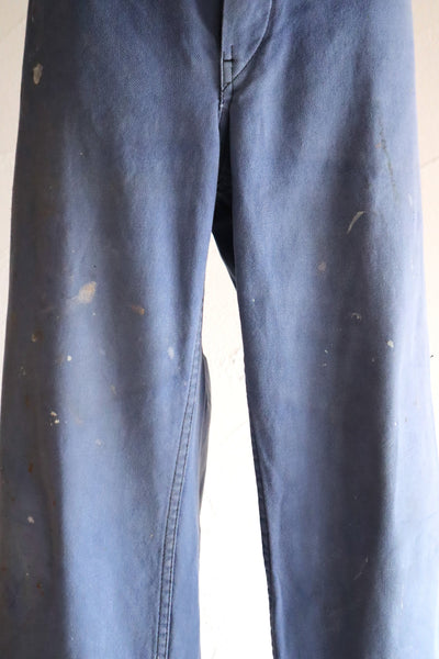 1950s–1960s French Blue Moleskin Work Pants