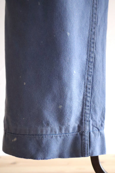 1950s–1960s French Blue Moleskin Work Pants