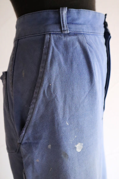 1950s–1960s French Blue Moleskin Work Pants