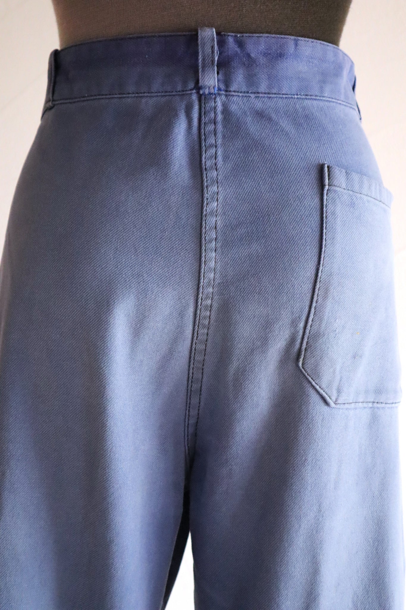 1950s–1960s French Blue Moleskin Work Pants