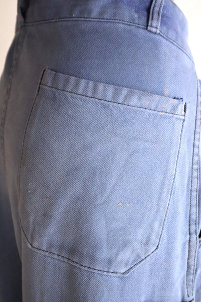 1950s–1960s French Blue Moleskin Work Pants