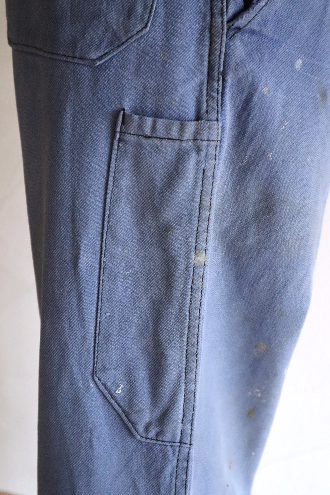 1950s–1960s French Blue Moleskin Work Pants