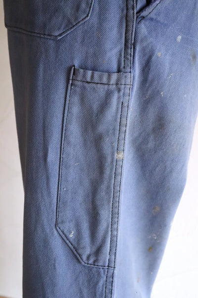 1950s–1960s French Blue Moleskin Work Pants