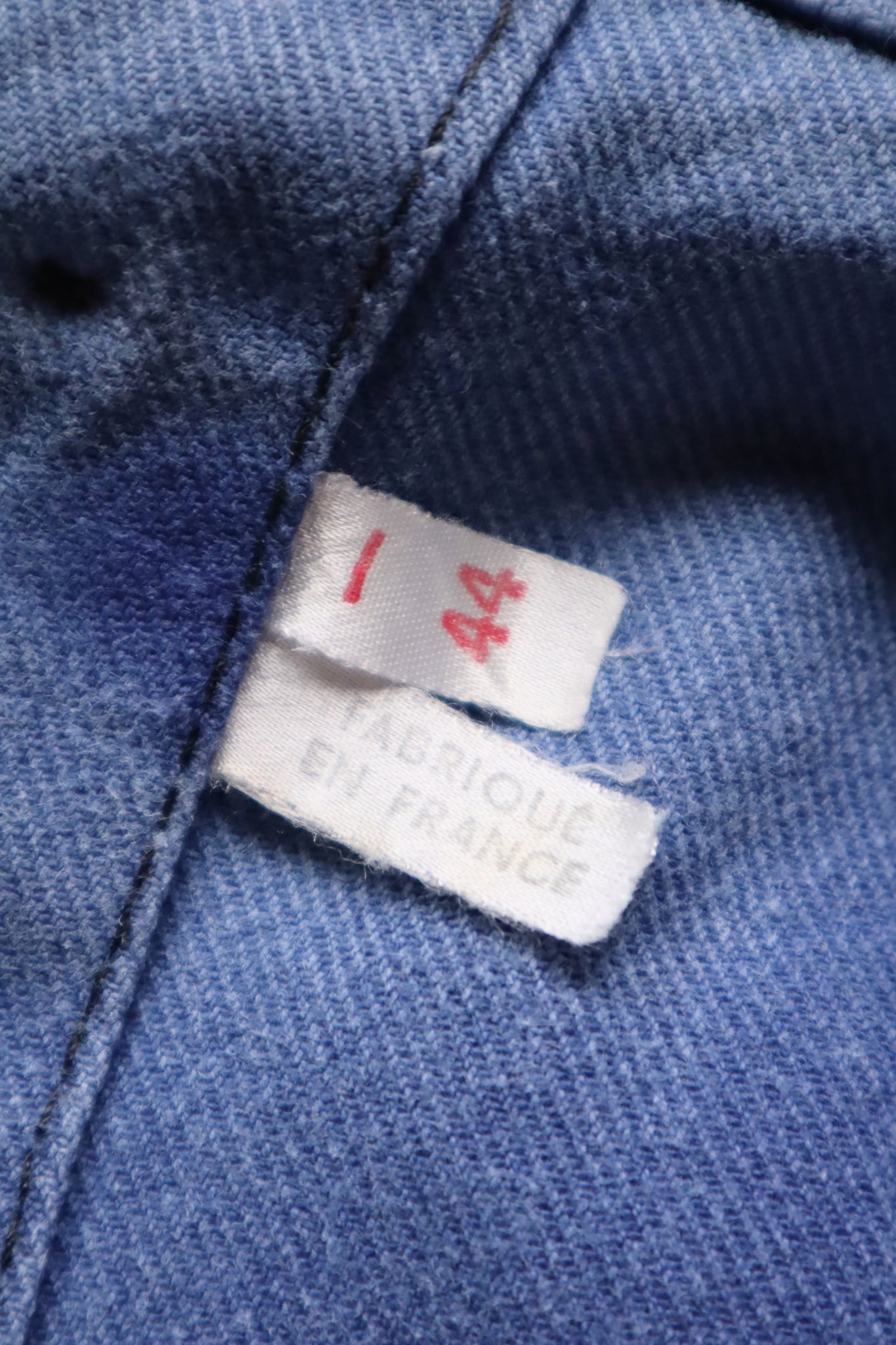 1950s–1960s French Blue Moleskin Work Pants