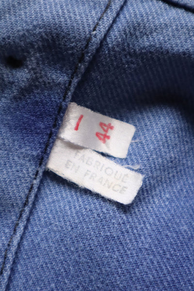 1950s–1960s French Blue Moleskin Work Pants