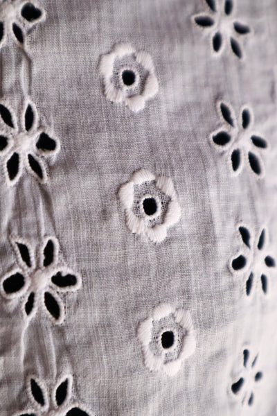 1910s French Cotton Cutwork Embroidered Blouse