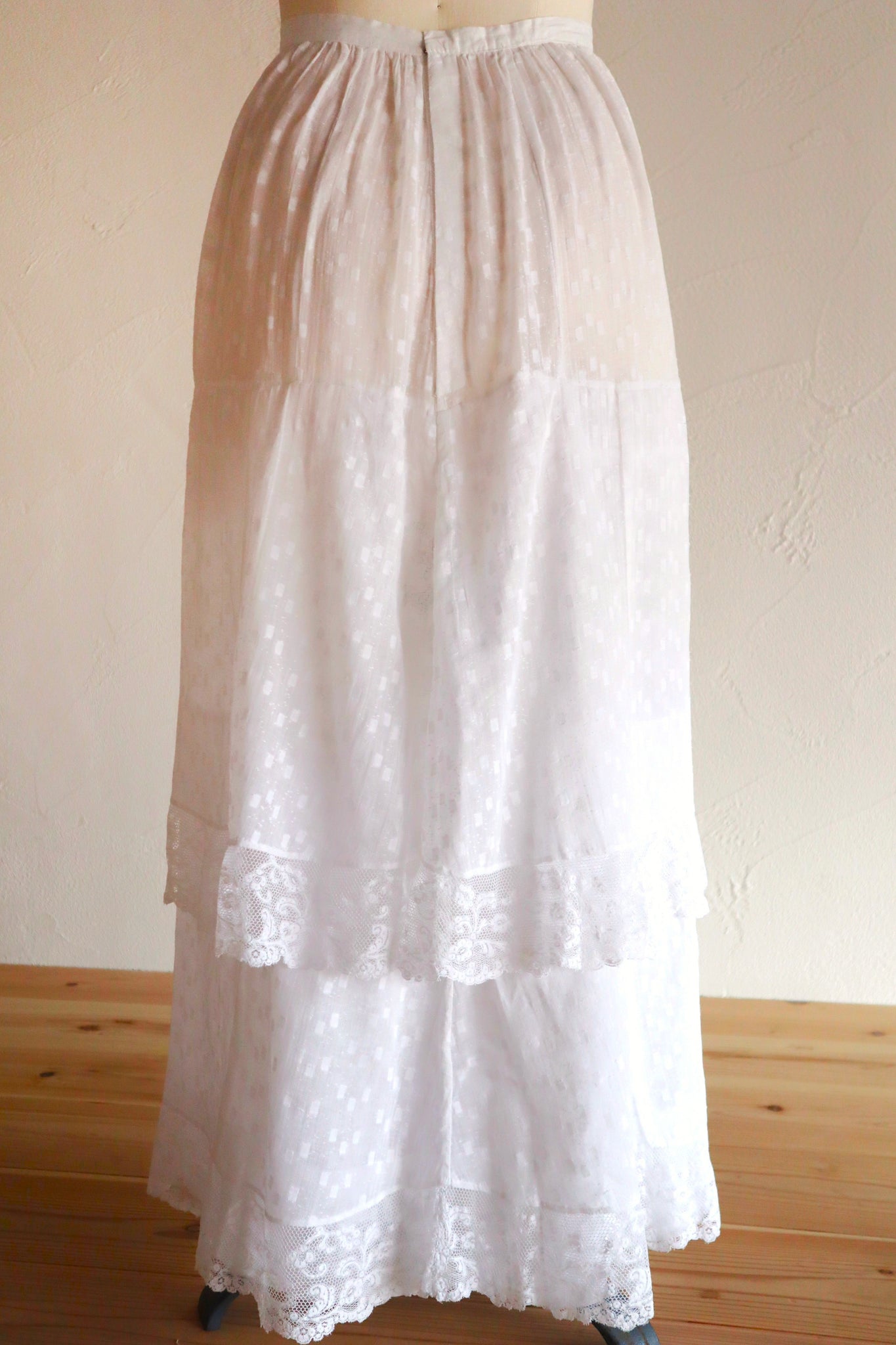 1910s Cotton Tiered Skirt