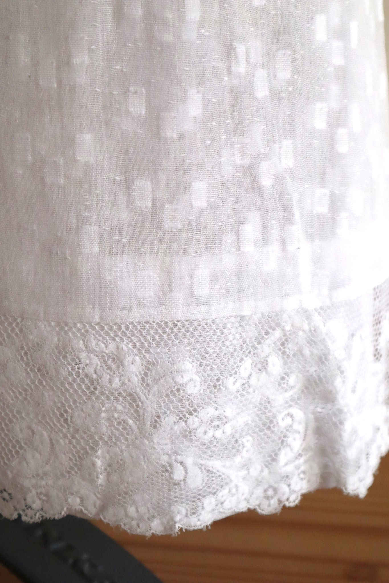 1910s Cotton Tiered Skirt