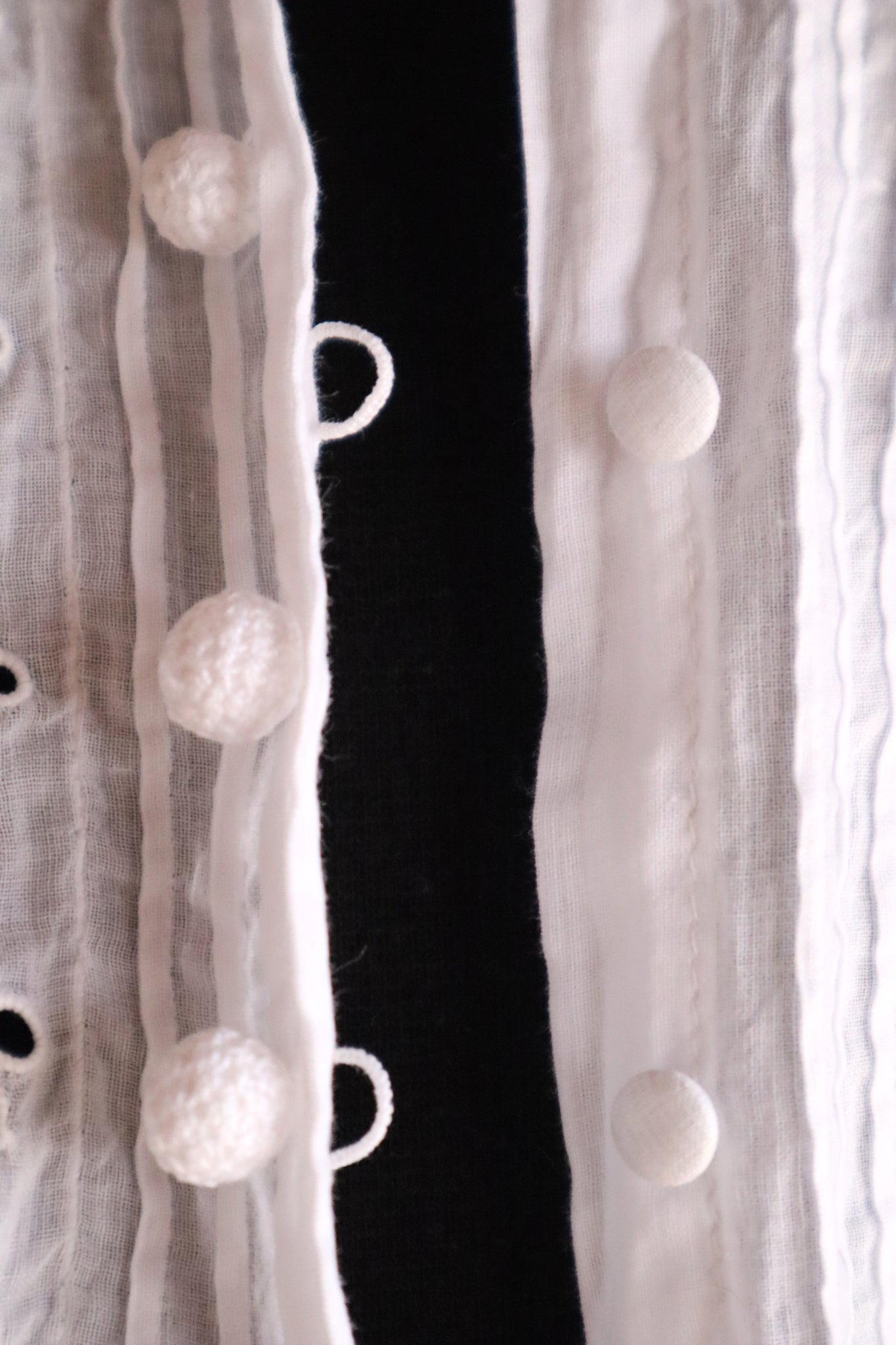 1910s French Cotton Cutwork Embroidered Blouse