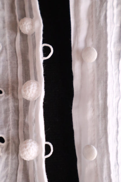 1910s French Cotton Cutwork Embroidered Blouse