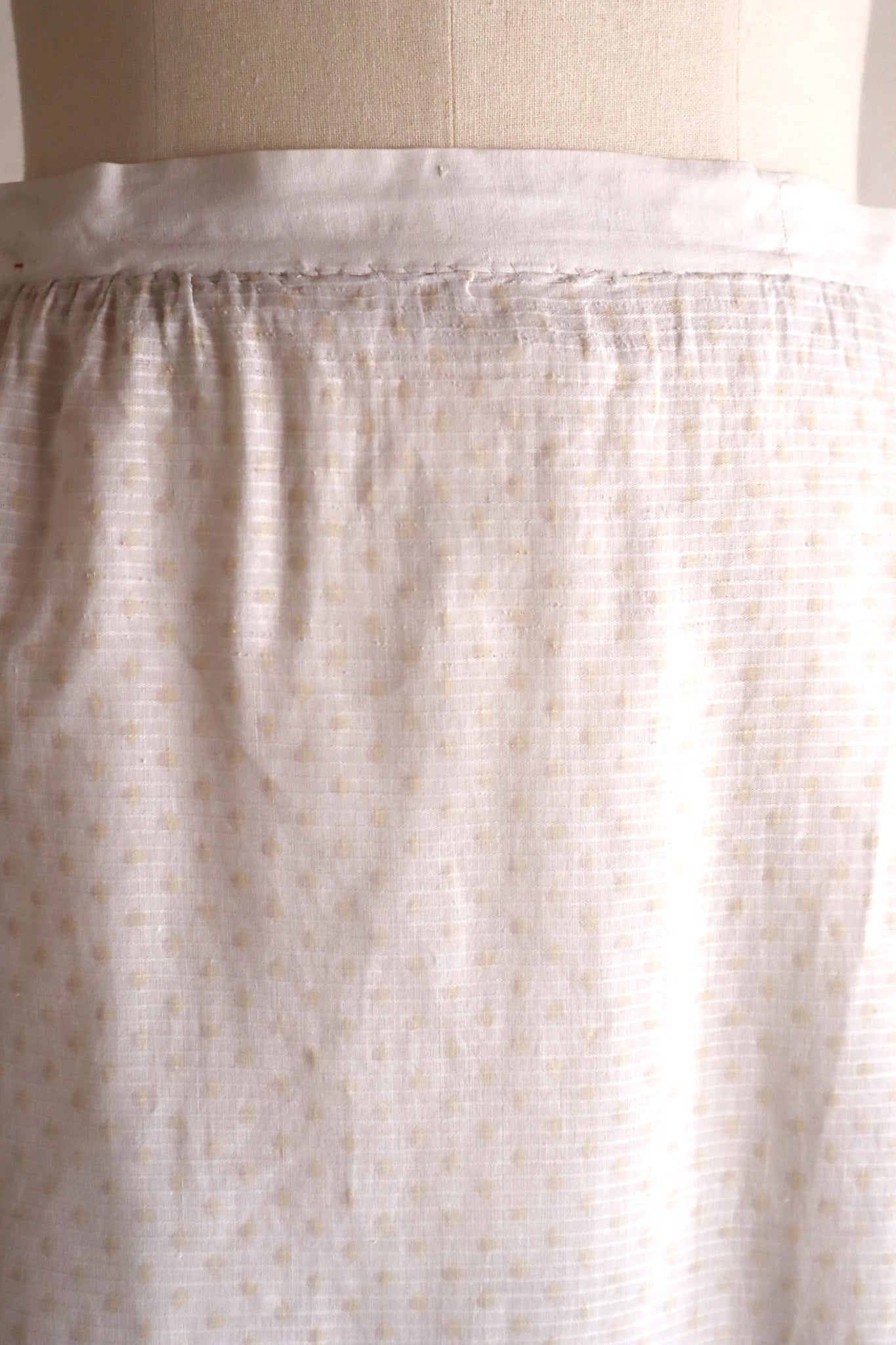 1870s~1880s Cotton Dot Skirt