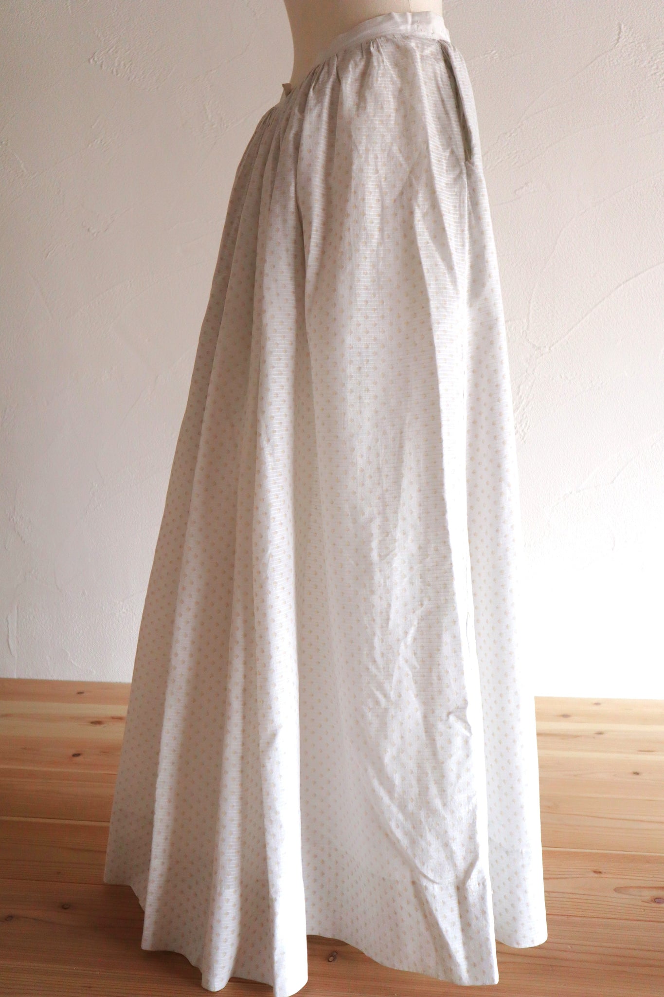 1870s~1880s Cotton Dot Skirt