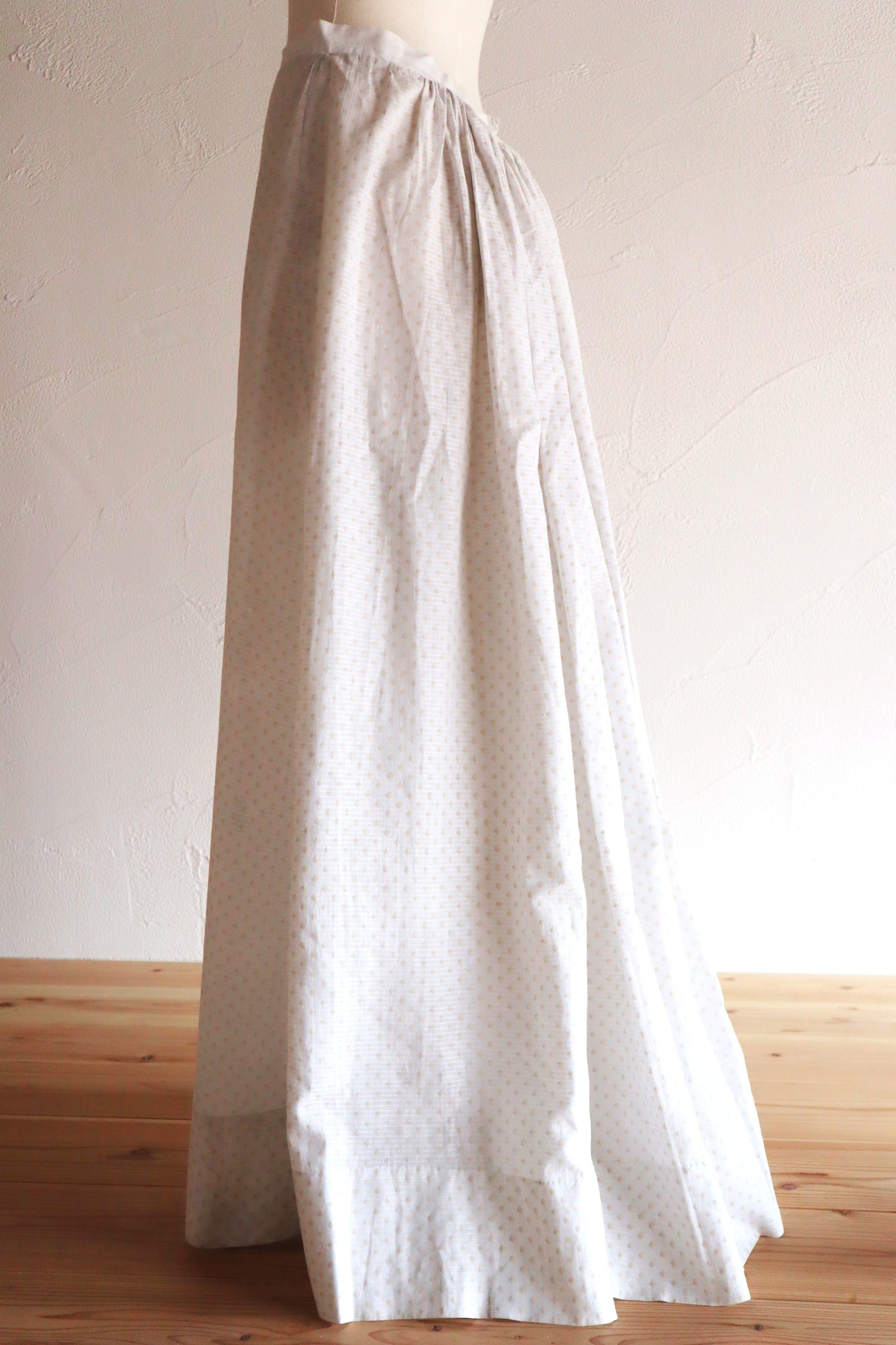 1870s~1880s Cotton Dot Skirt