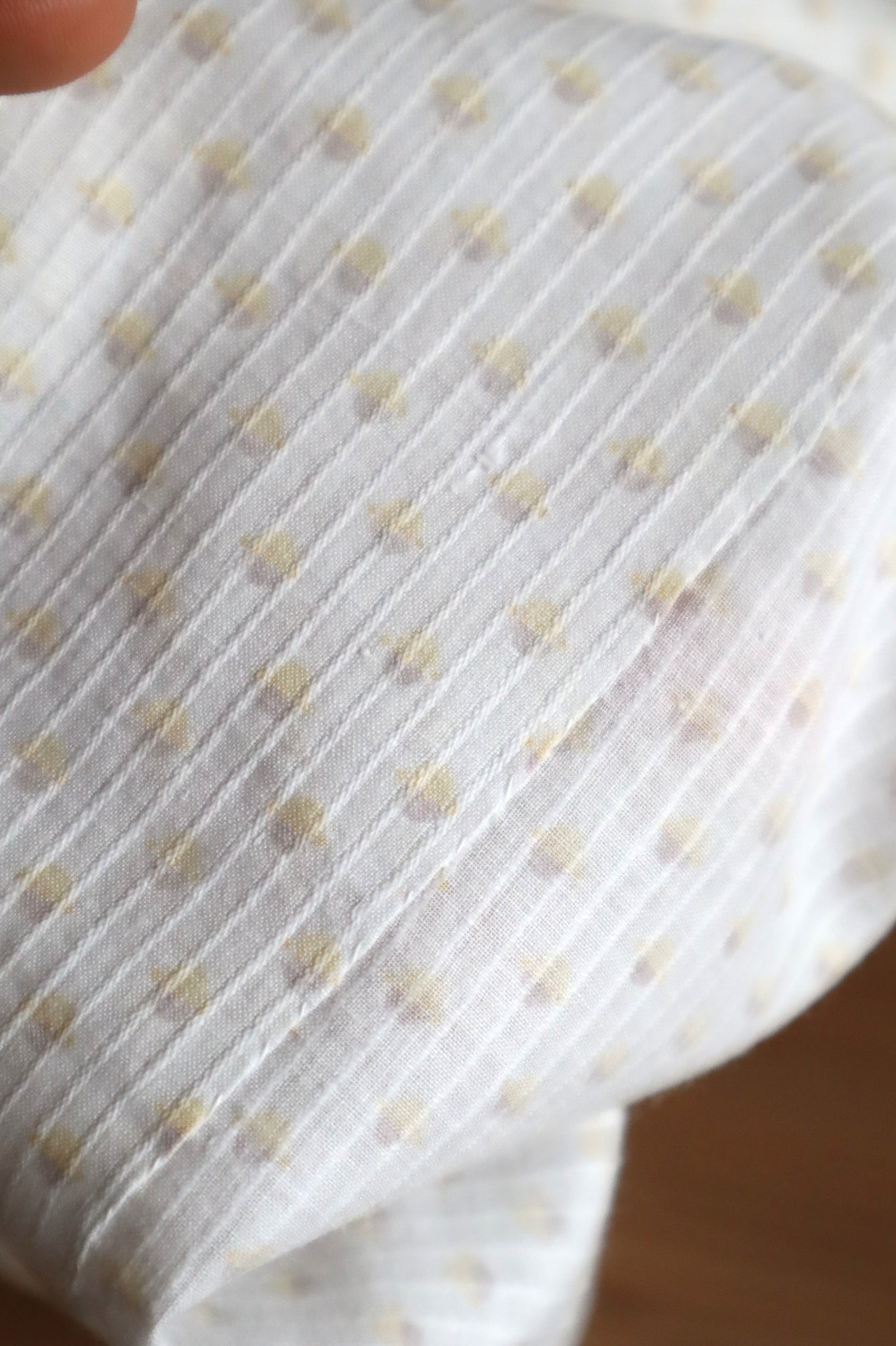 1870s~1880s Cotton Dot Skirt