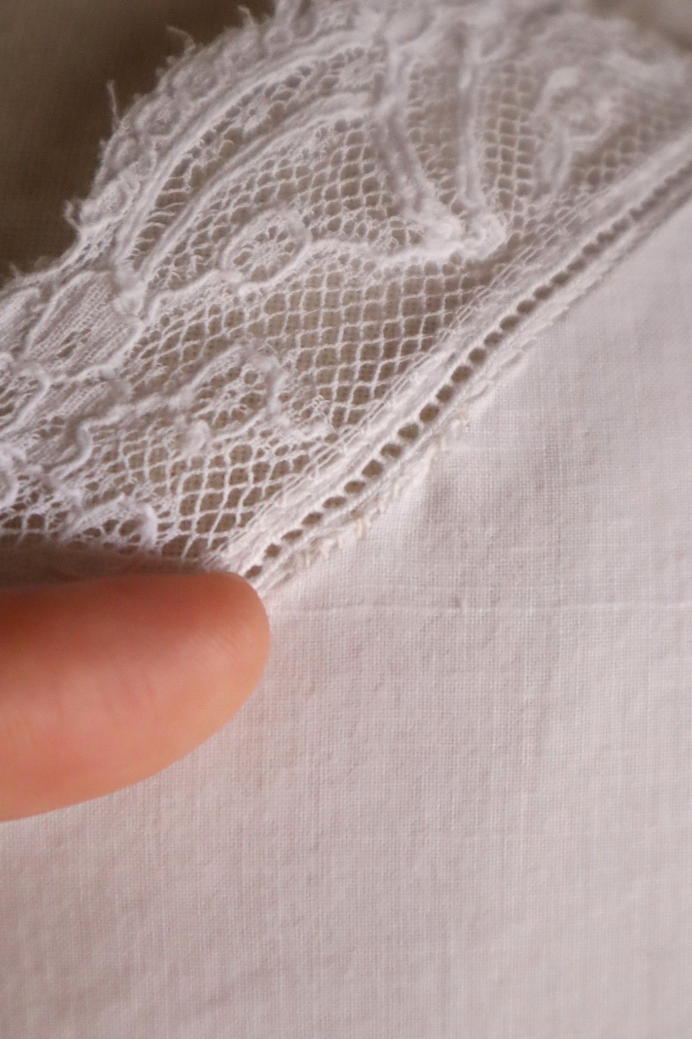 1900s French Cotton Corset Cover with Pintucks and Hand Embroidery