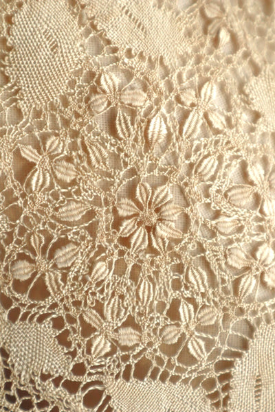 1900s Silk Maltese Lace Shawl