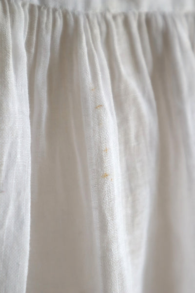 1890s French Handsewn Linen Church Smock