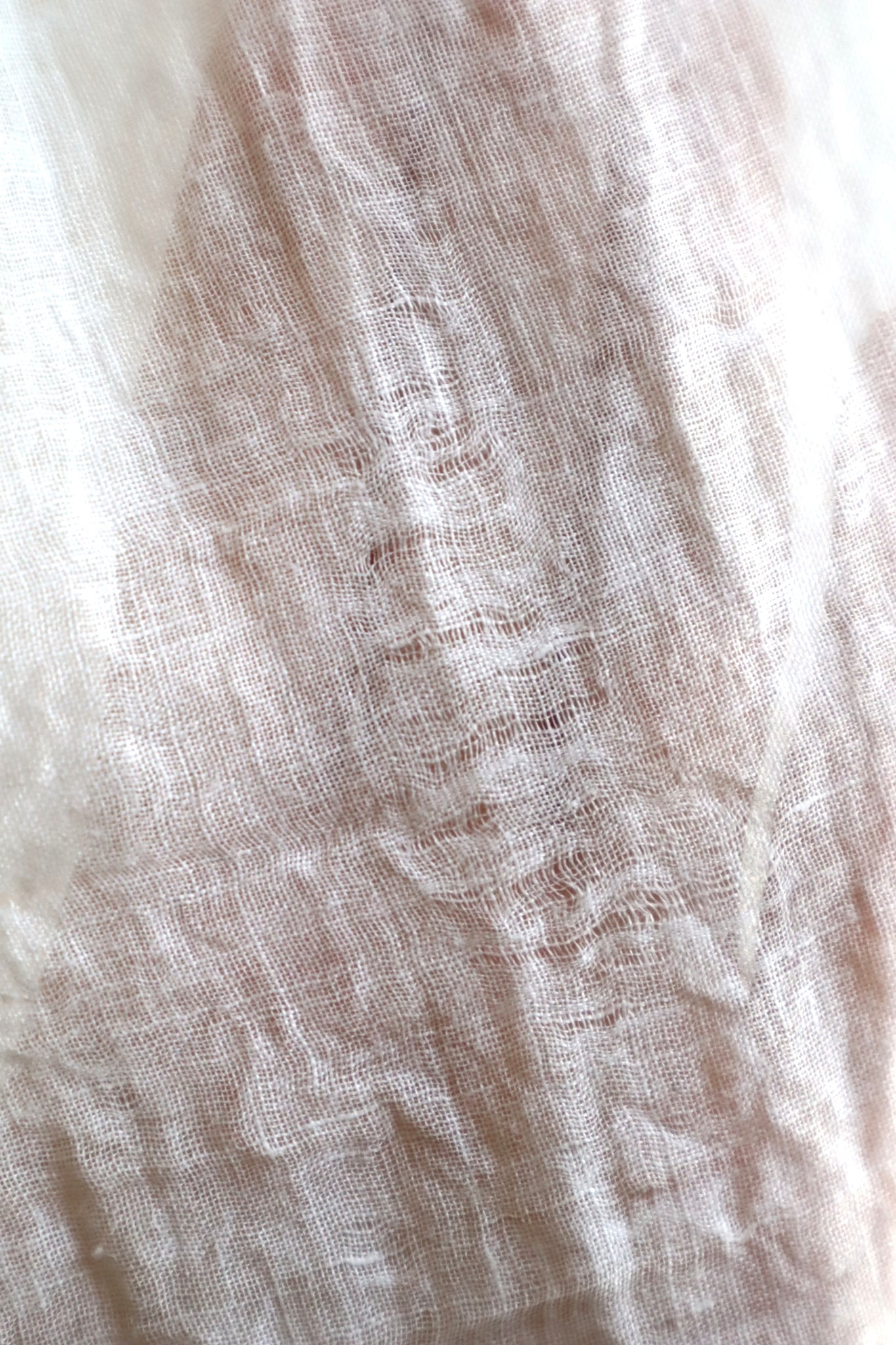 1890s French Handsewn Linen Church Smock