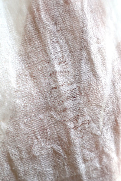 1890s French Handsewn Linen Church Smock
