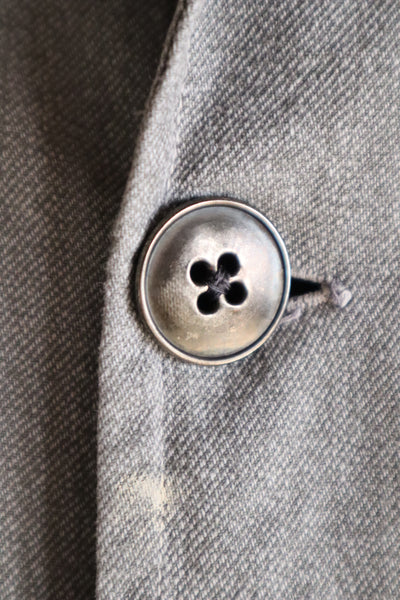1960s French Grey Cotton Atelier Coat