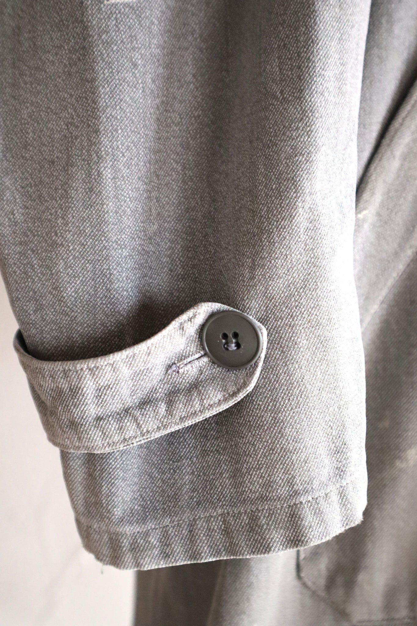 1960s French Grey Cotton Atelier Coat