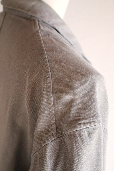 1960s French Grey Cotton Atelier Coat