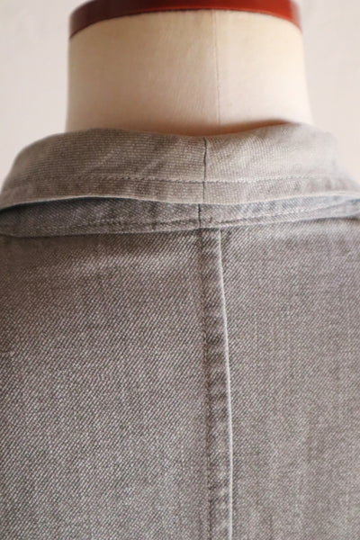 1960s French Grey Cotton Atelier Coat