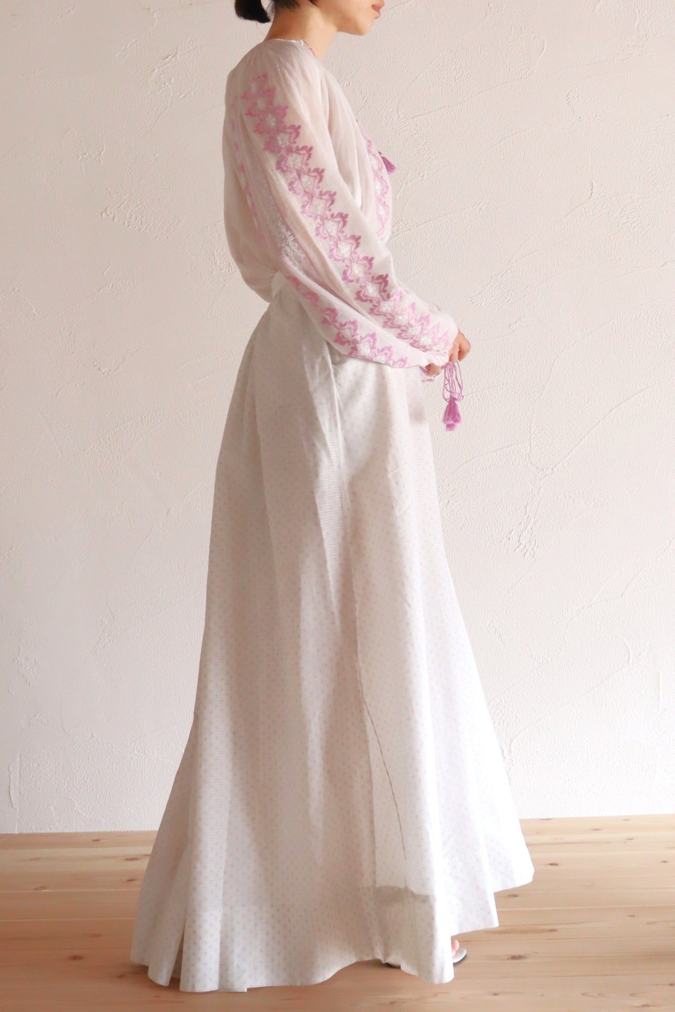 1870s~1880s Cotton Dot Skirt
