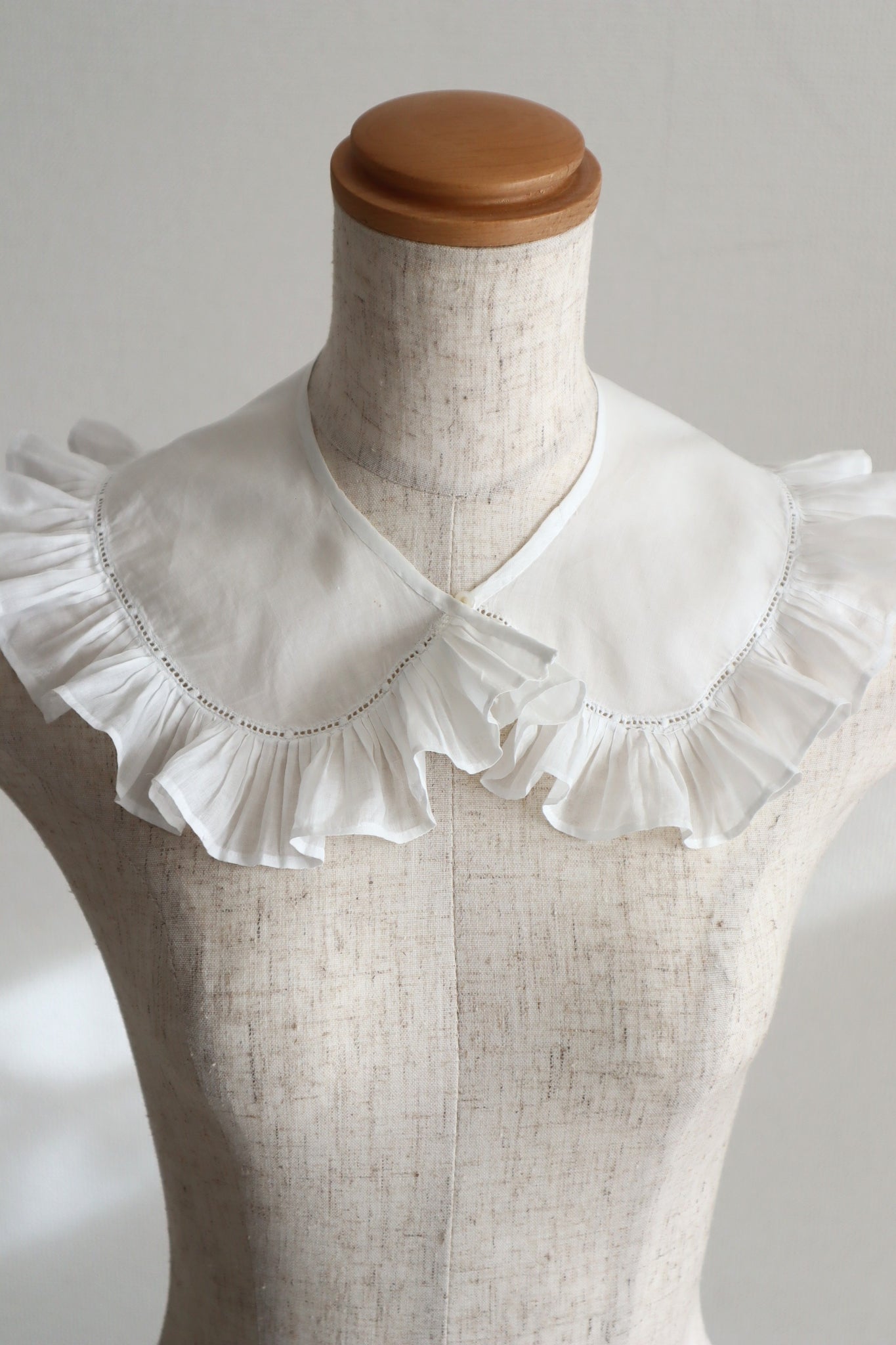 1900s French Cotton Batiste Collar