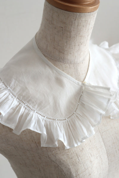 1900s French Cotton Batiste Collar