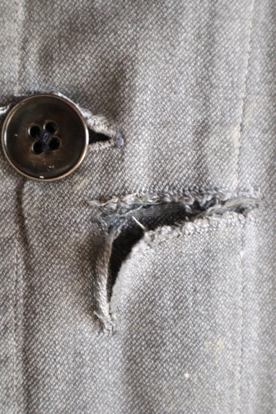 1960s French Grey Cotton Atelier Coat
