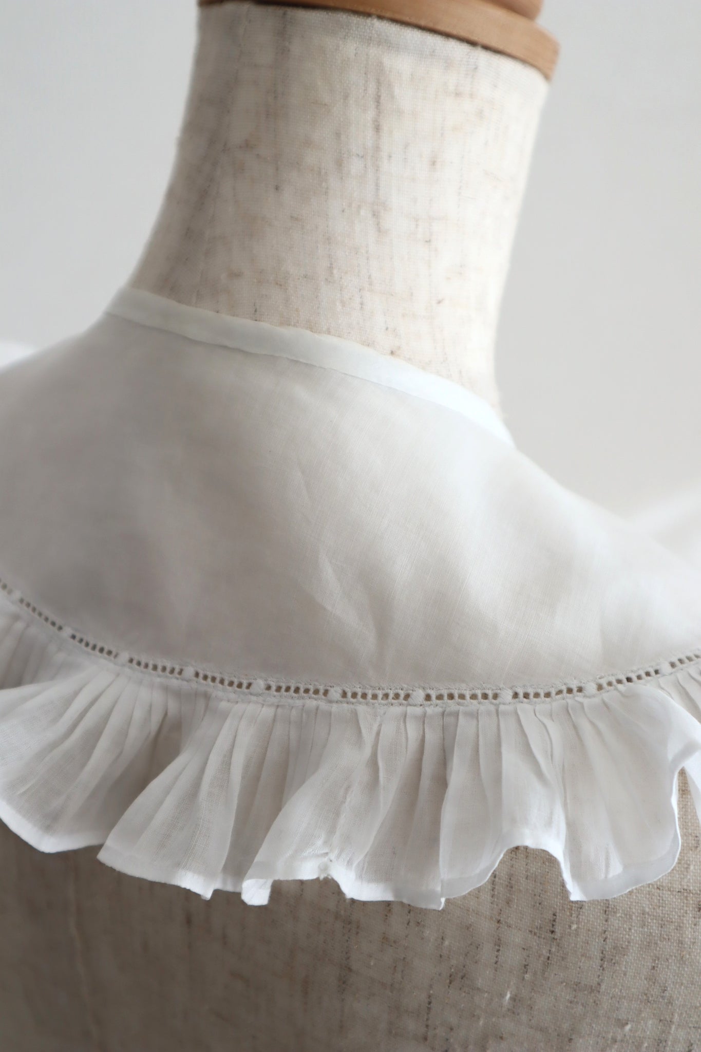 1900s French Cotton Batiste Collar