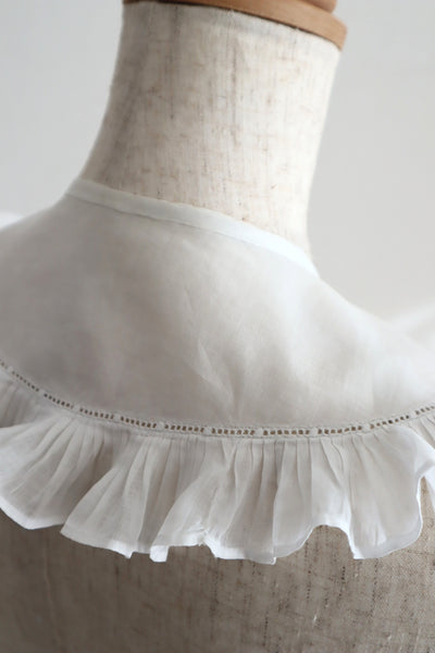 1900s French Cotton Batiste Collar