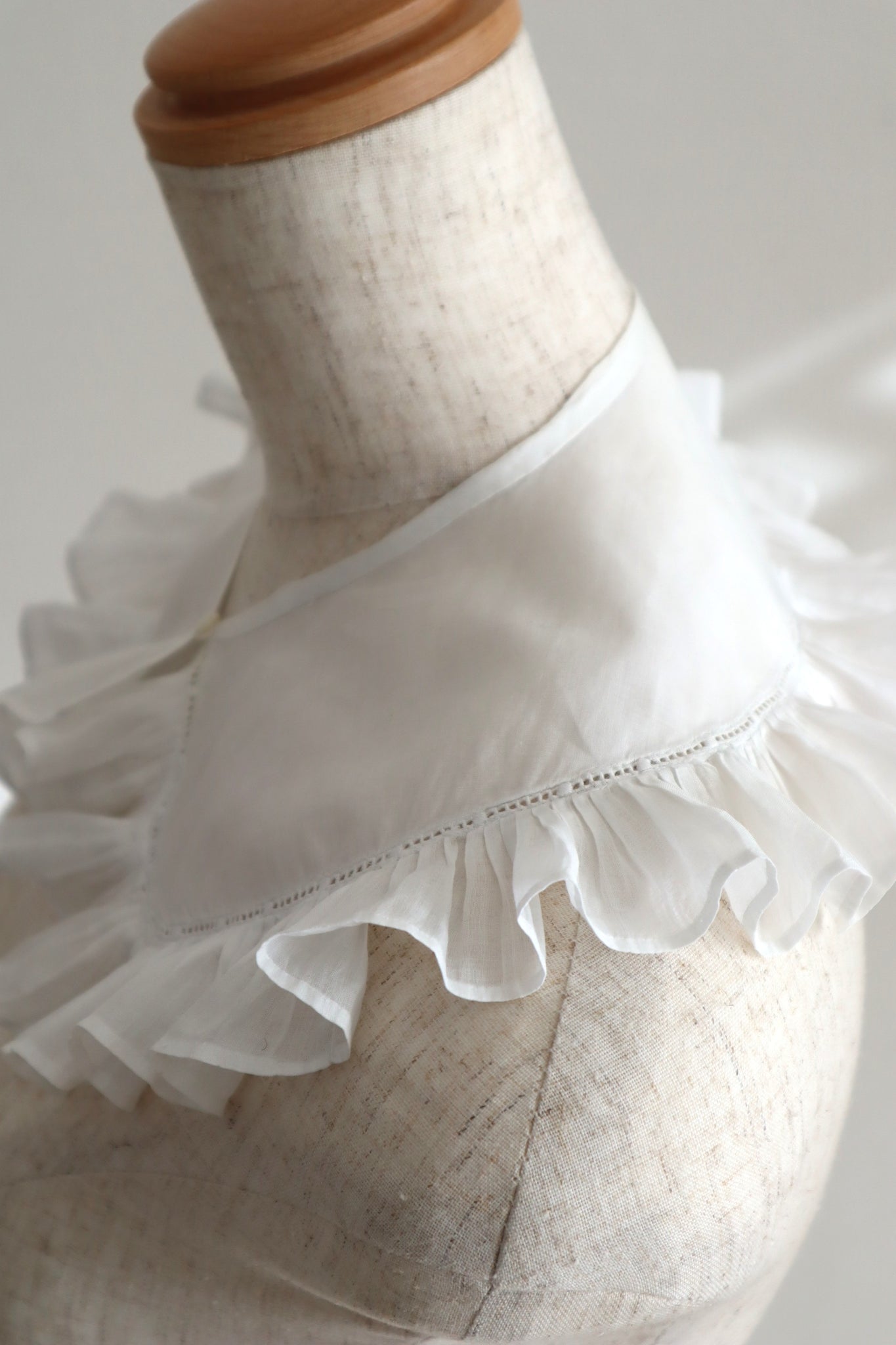1900s French Cotton Batiste Collar