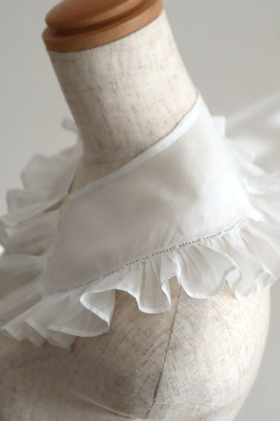 1900s French Cotton Batiste Collar