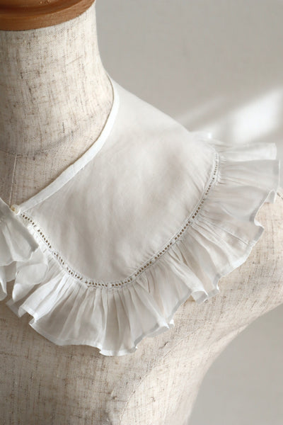 1900s French Cotton Batiste Collar