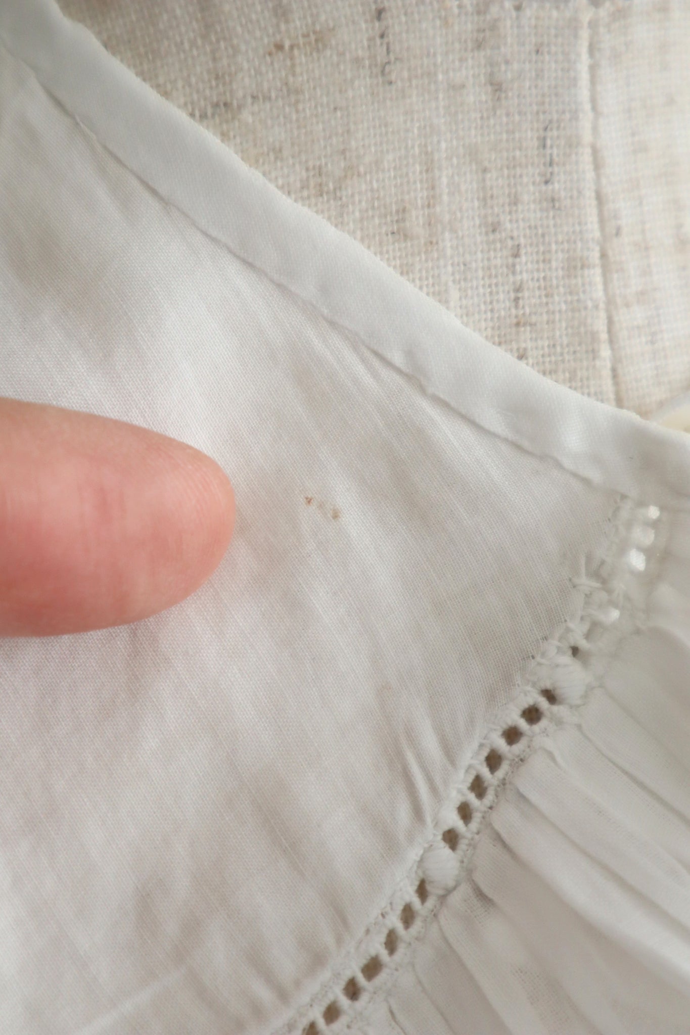 1900s French Cotton Batiste Collar