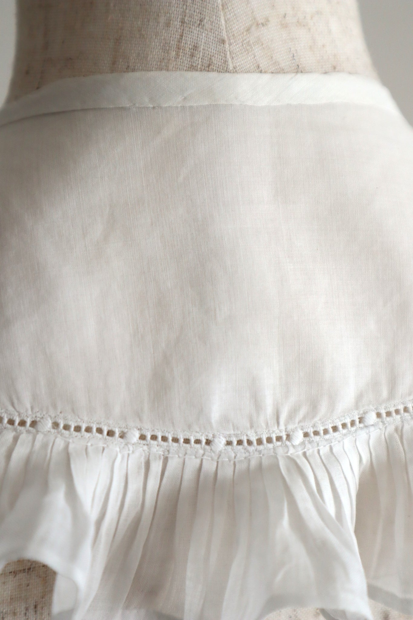 1900s French Cotton Batiste Collar