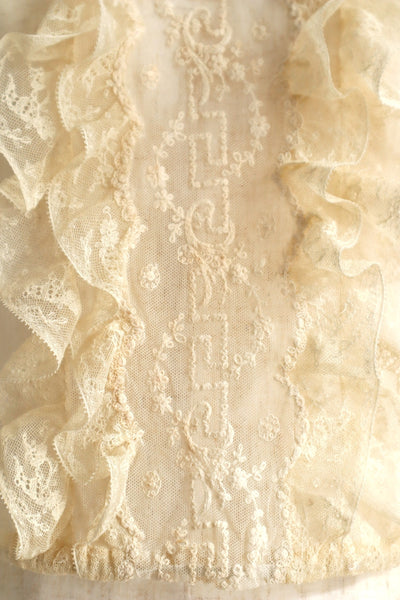 1910s French All Tulle Lace Dickey