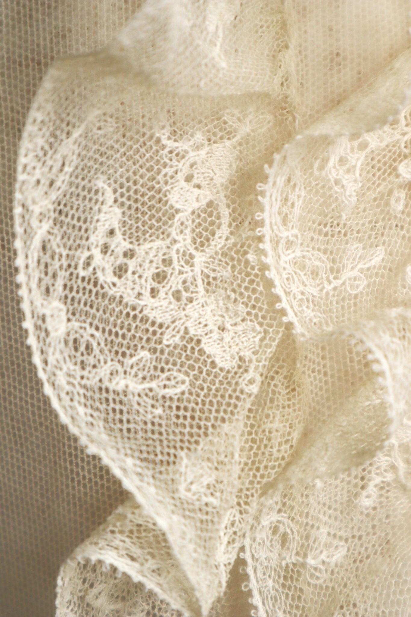 1910s French All Tulle Lace Dickey