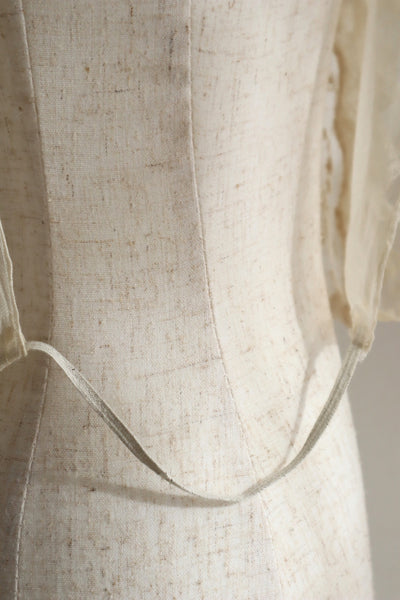 1910s French All Tulle Lace Dickey