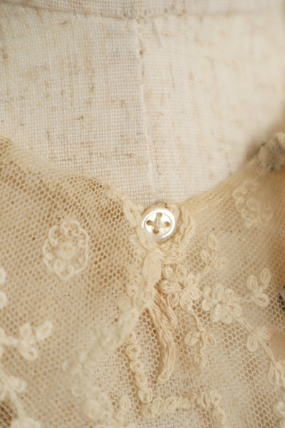 1910s French All Tulle Lace Dickey