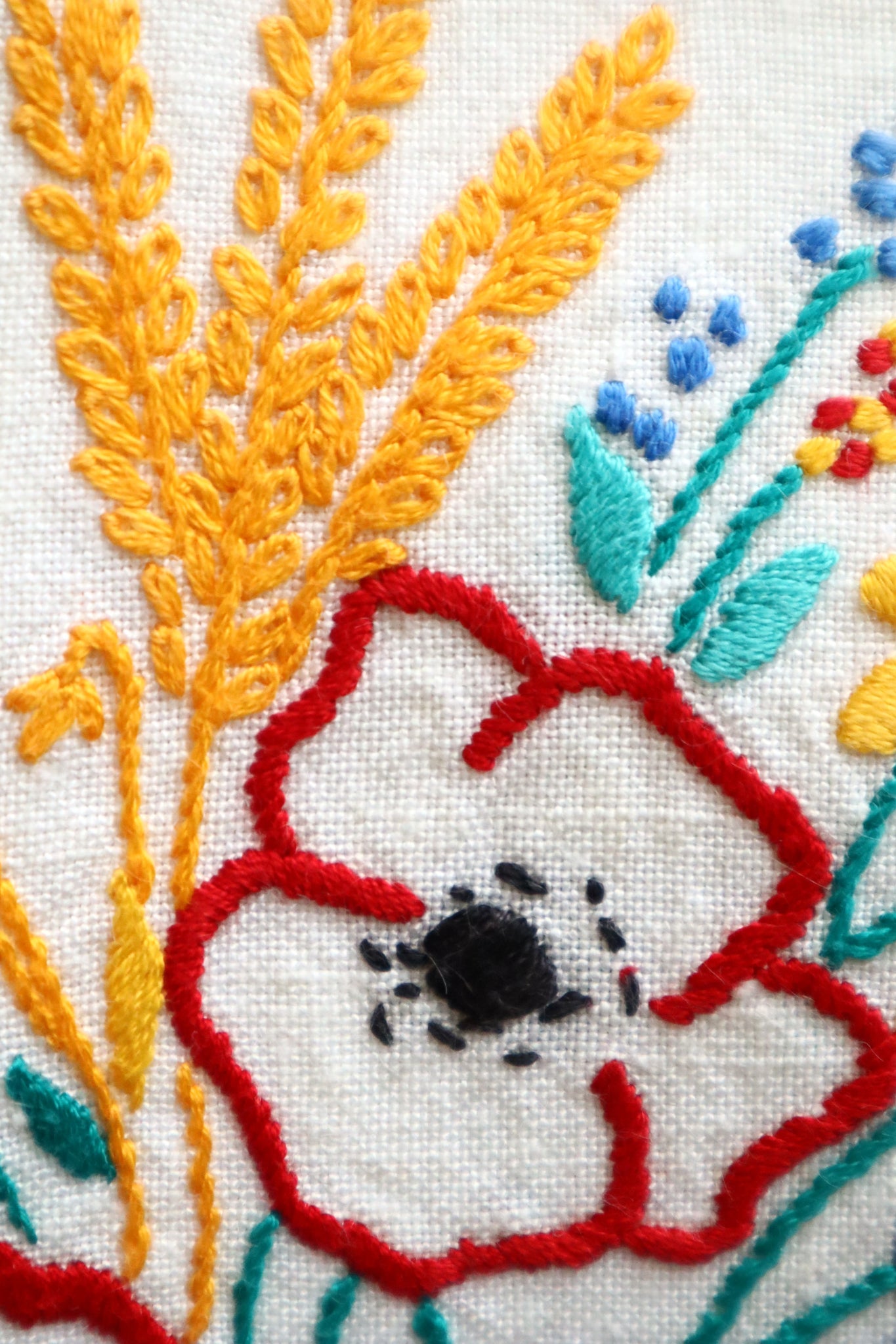 1940s Flower Decorative Linen Apron