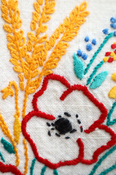 1940s Flower Decorative Linen Apron