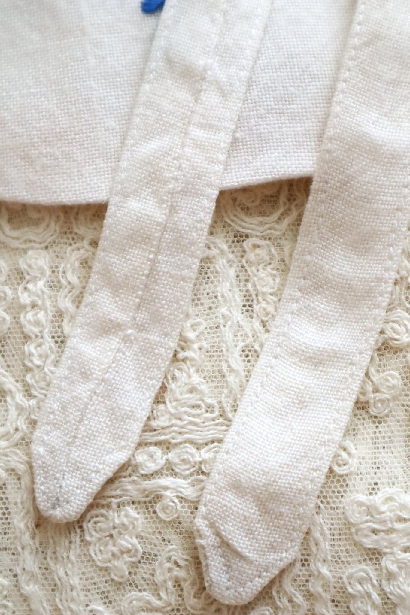 1940s Flower Decorative Linen Apron