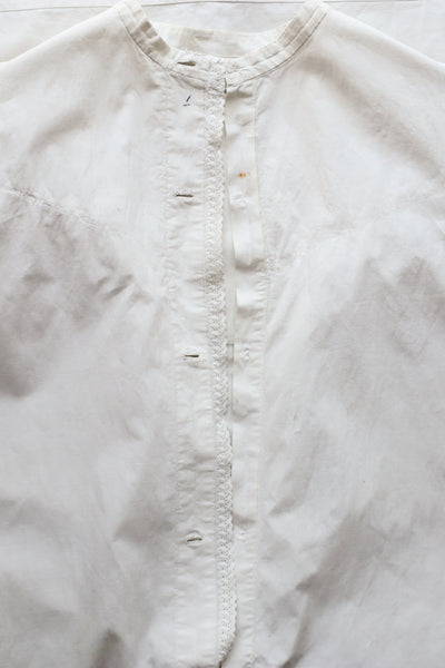 1900s Embroidery White Cotton Dress