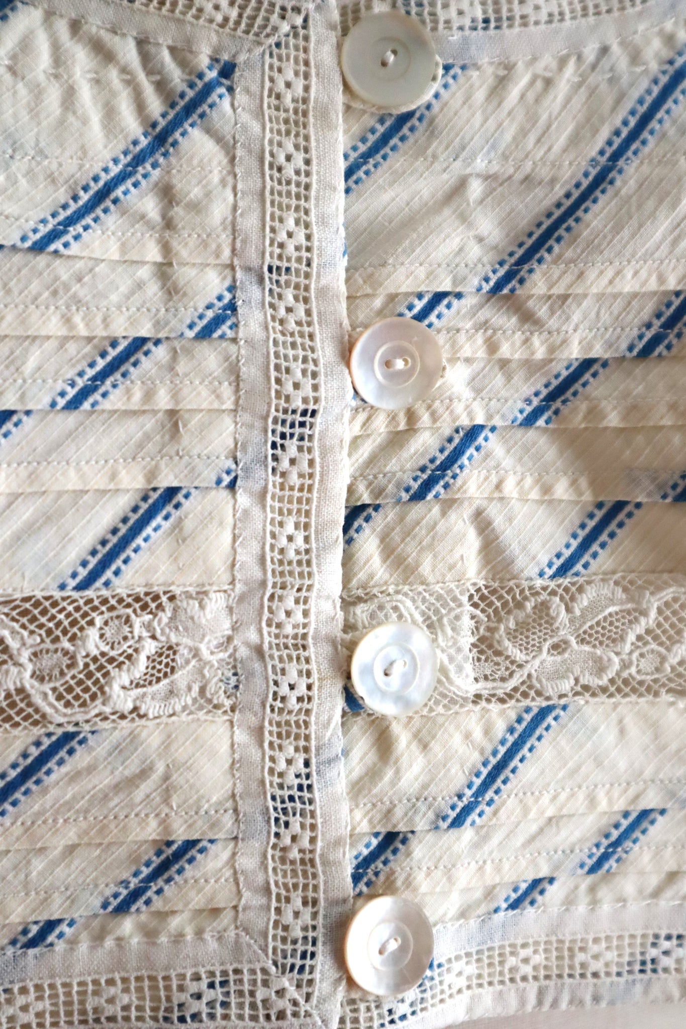 Handcrafted French Antique Petticoat Bralette