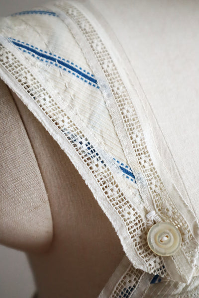 Handcrafted French Antique Petticoat Bralette